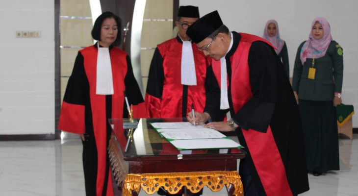 Agus Walujo Tjahjono resmi jabat Ketua PN Palembang Kelas IA Khusus