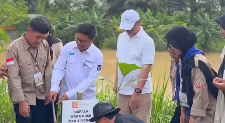 Bank Sumut bersama Yayasan Budaya Hijau Indonesia Menggelar Kegiatan Hari Menanam Pohon Indonesia