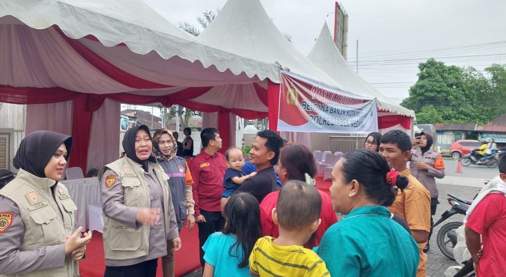 Polrestabes Medan Dirikan Posko Kesehatan Bencana Banjir Kota Medan