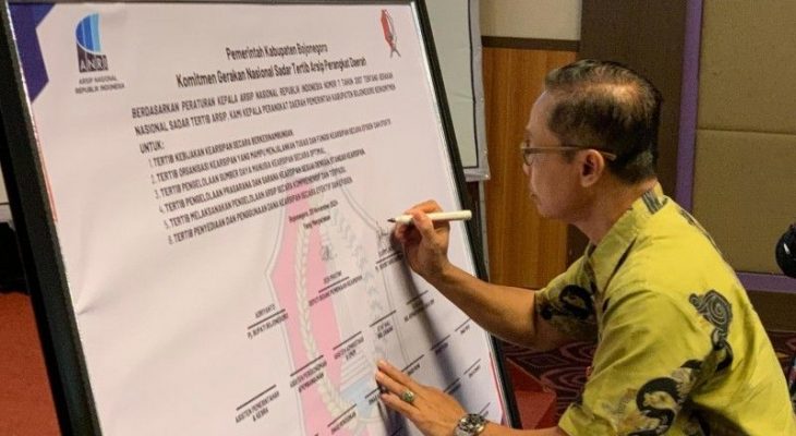 Dinas Perpustakaan dan Kearsipan Bojonegoro Sukseskan GNSTA, Dorong Digitalisasi Arsip