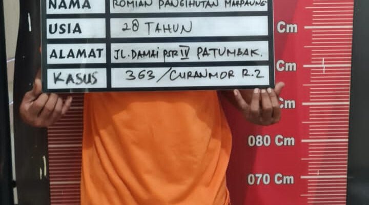 Reskrim Polsek Medan Baru Tembak Kedua Kaki Pelaku Pencurian Sepeda Motor Honda Scoopy di Jalan Wahid Hasyim