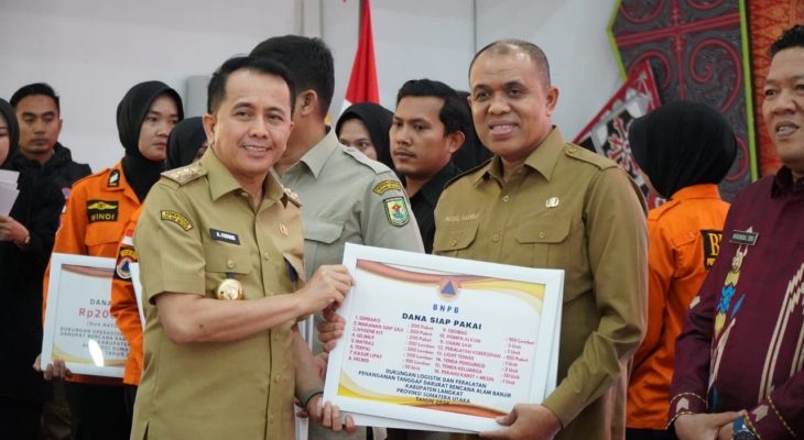 Pj Bupati Langkat Laporkan Banjir Tanjung Pura ke BNPB, Terima DSP untuk Penanganan Bencana