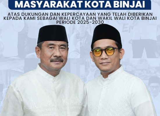 Hasil Hitung Cepat: Mantan Wartawan Hukum Terpilih Jadi Wakil Wali Kota Binjai