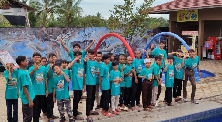 Gathering Sahabat Kebaikan Yatim BSI di Wisata Air Tirta Persada DM Pandeglang, Banten