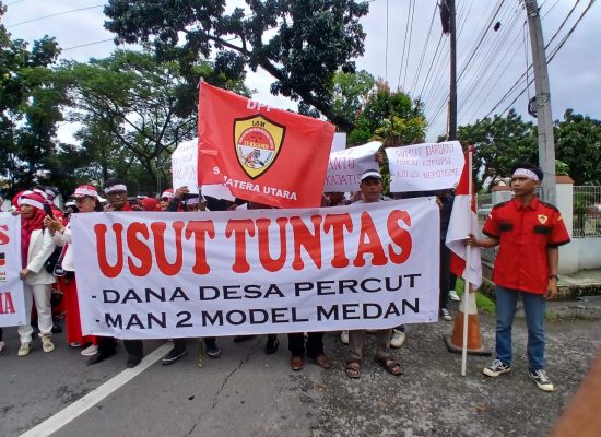 Peringatan Hakordia 2024, LSM TERKAMS Gruduk Kejati Sumut Desak Periksa Kades Percut dan Kepsek MAN 2 Model Medan