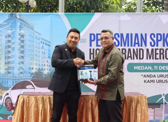 Sambut libur Nataru, PLN UID Sumut kembali resmikan “SPKLU in Hotel” di Medan