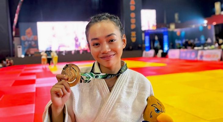 Bripda Maria Berlianda Harumkan Nama Polres Gresik di Kejuaraan Nasional Judo Kasad Cup XV 2024