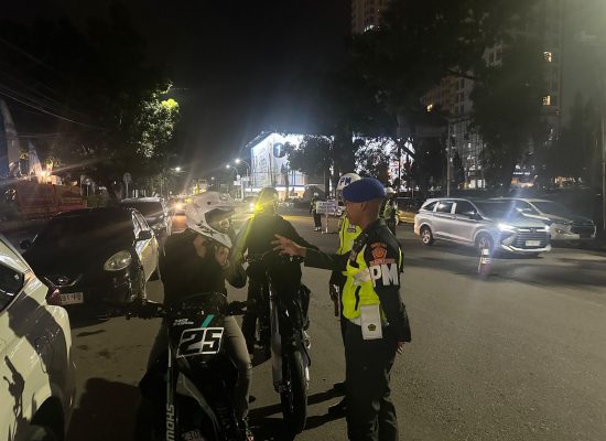 Denpom I/5 Medan Laksanakan Gaktib Lalu Lintas di Jalan Putri Hijau, Imbau Warga Waspadai Begal dan Geng Motor