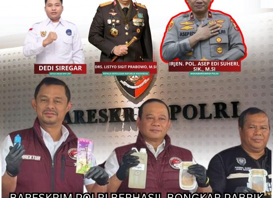 Organisasi Kepemudaan Apresiasi Keberhasilan Bareskrim Polri Tumpas Pabrik Besar Narkoba di Bandung