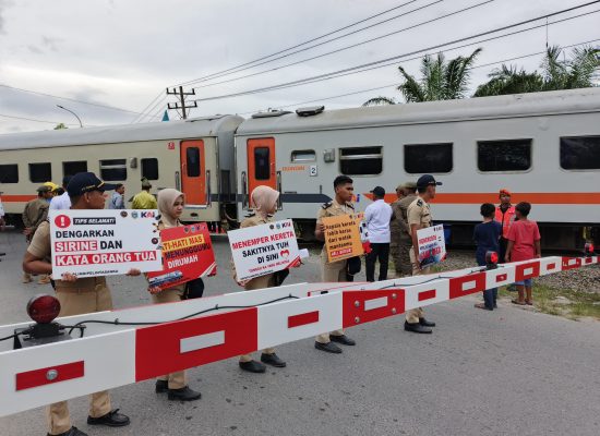 KAI Divre I Apresiasi Pemprov Sumut Bangun Palang Pintu dan Pos Jaga Perlintasan di Jalan D.I Panjaitan Kota Tanjung Balai