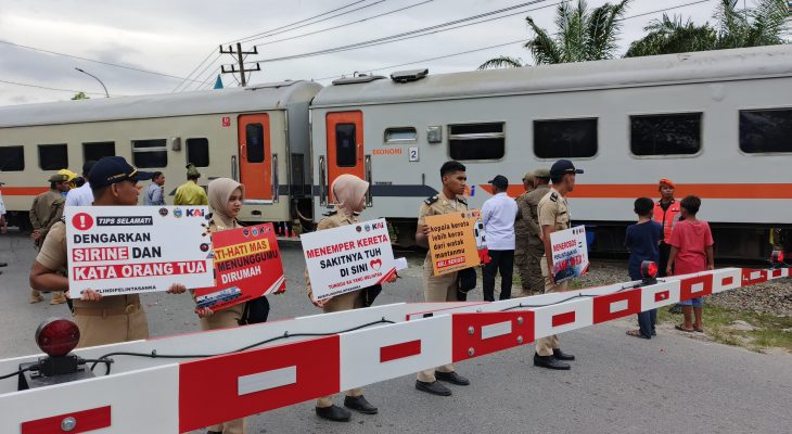 KAI Divre I Apresiasi Pemprov Sumut Bangun Palang Pintu dan Pos Jaga Perlintasan di Jalan D.I Panjaitan Kota Tanjung Balai