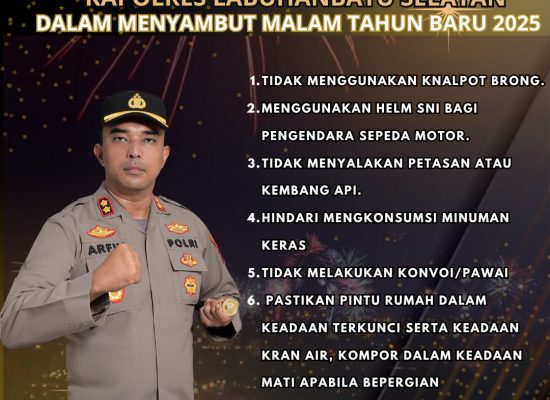 Perayaan Malam Pergantian Tahun Kapolres Labusel Imbau Pengendara Tidak Gunakan Knalpot Bising