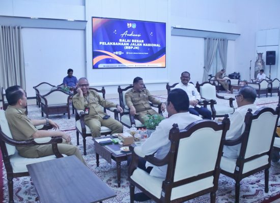 Terima Kunjungan Kepala BBPJN PUPR, Agus Fatoni Ajak Jaga Sinergi Bangun Daerah