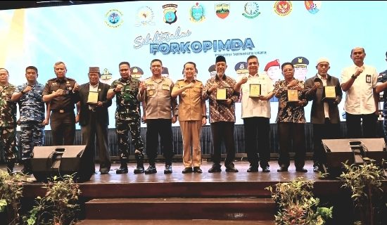 PJ Gubsu Apresiasi Forkopimda Sumut Dalam Acara Silaturahmi Bersama Forkopimda Kabupaten Kota