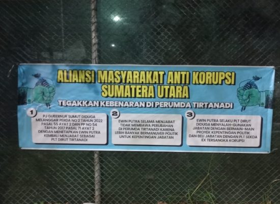 PLT Dirut Tirtanadi Diduga Jual-Beli Jabatan