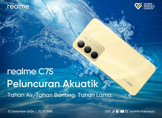 realme Siap Membawa realme C75 ke Indonesia, Smartphone dengan Sertifikasi IP68 Dan IP69 Pertama di Kelasnya