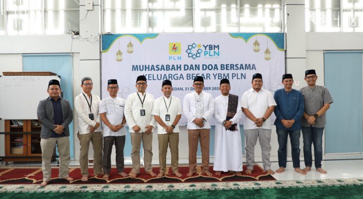 Tutup Tahun 2024, YBM PLN Bersama PLN UID Sumut Lakukan Muhasabah dan Doa Bersama