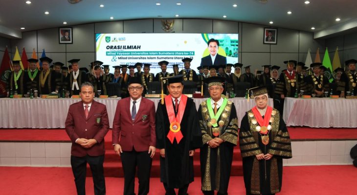 Menko Yusril Ihza Mahendra Kuliah Umum di UISU