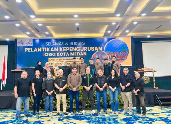 Hadiri Pelantikan IOSKI Medan, Pengurus KORMI Medan Beri Dukungan Untuk Tingkatkan Prestasi