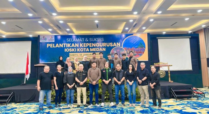 Hadiri Pelantikan IOSKI Medan, Pengurus KORMI Medan Beri Dukungan Untuk Tingkatkan Prestasi