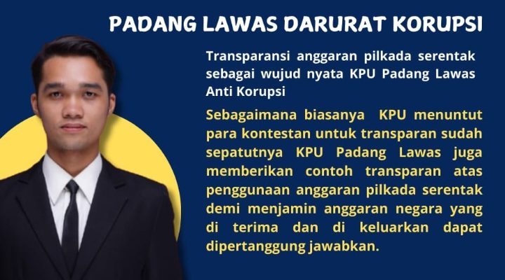 KPU Padang Lawas Diminta Transparan Soal Anggaran Pilkada Serentak Tahun 2024