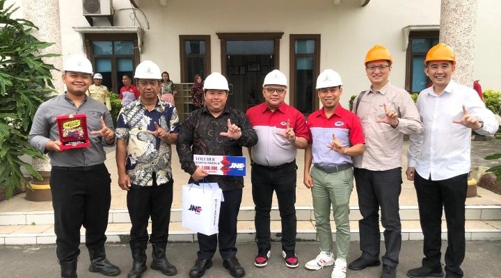 JNE Medan melakukan Kunjungan Industri ke Pabrik Kelapa Sawit PT Karya Pratama Niaga Jaya