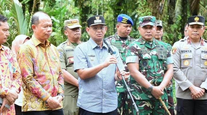 Dandenpom I/5 Hadiri Kunjungan Kerja Pangdam I/BB di Langkat dalam Perang Melawan Narkoba
