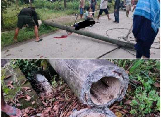 Diduga Tak Dipedulikan PLN UP3 Binjai, Tiang Listrik Patah Tewaskan Ibu dan Balitanya