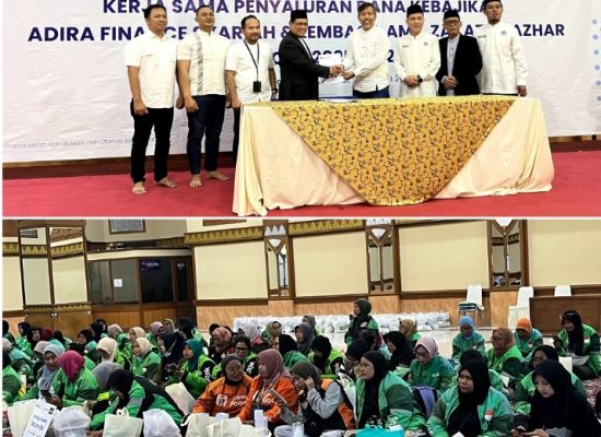 Dukung Kesejahteraan Lady Ojol, Adira Finance Bersama LAZ Al Azhar Salurkan Ratusan Paket Bahagia