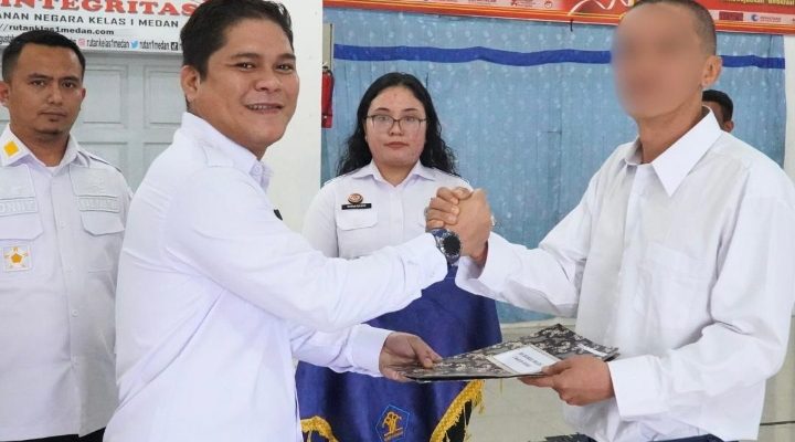1 Warga Binaan Konghuchu Rutan Kelas I Medan Mendapat Remisi Imlek