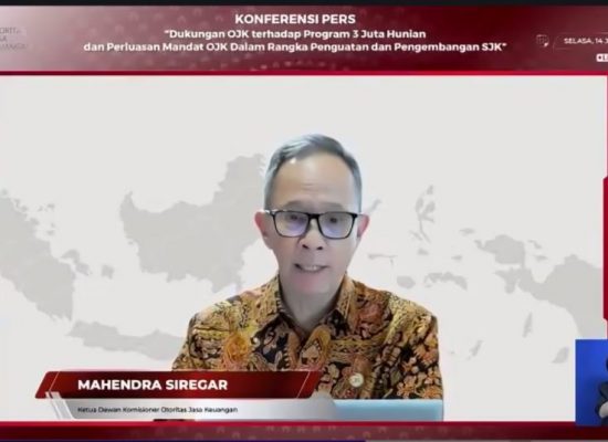 OJK Dorong Perbankan Perluas Pembiayaan bagi MBR