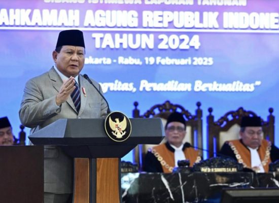 Prabowo Minta Hakim Tegakkan Hukum Tanpa Pandang Bulu