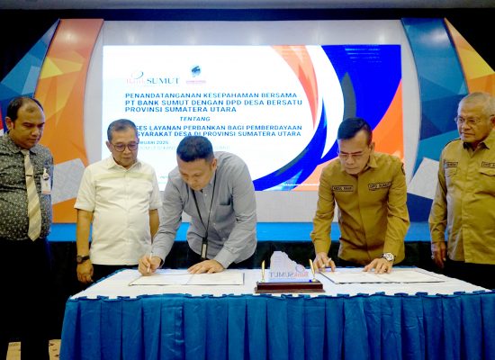 Bank Sumut-DPD Desa Bersatu Sepakati Kerjasama Perluas Akses Pemberdayaan Desa