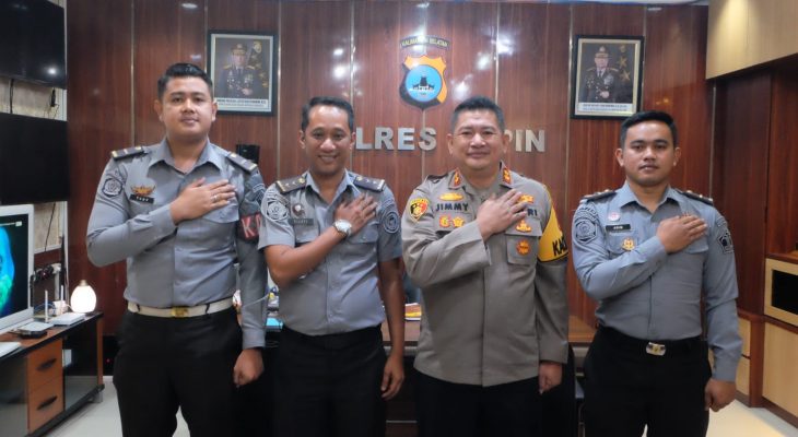 Tingkatkan Sinergi, Plt Kepala Rutan Kelas IIB Rantau Jalin Silaturahmi dengan Kapolres Tapin