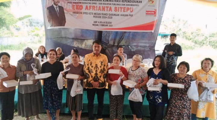 Anggota DPRD Kota Medan Eko Afrianta Sitepu Gelar Sosper Terkait Tentang Pentingnya Penyelenggaraan Administrasi Kependudukan