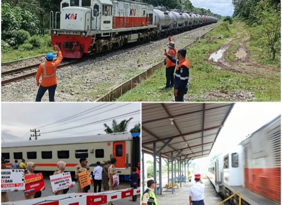 Gapeka 2025 Diberlakukan, KAI Divre I Sumut Himbau Masyarakat Waspada Saat Melintasi Perlintasan Sebidang