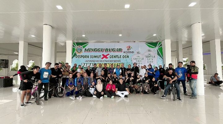 Minggu Bugar Bersama Disporasu & KORMI, Ratusan Warga Ramaikan Lapangan Astaka