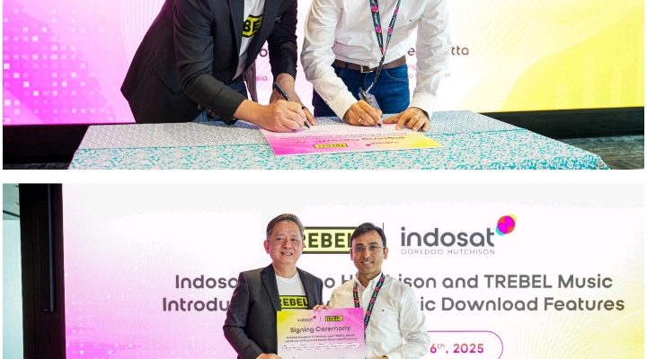 Indosat Ooredoo Hutchison dan TREBEL Music Hadirkan Fitur Download Musik Berbasis AI