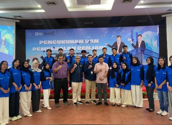 Kanwil DJP SUMUT I Medan Melepas dan Mengukuhkan Relawan Pajak Untuk Negeri (Renjani)