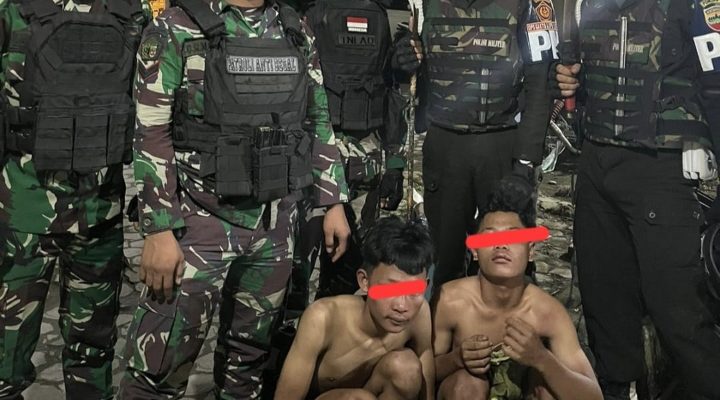 Denpom I/5 Medan Ringkus Dua Anggota Geng Motor Bersenjata Pedang Samurai Dalam Baku Hantam Brutal