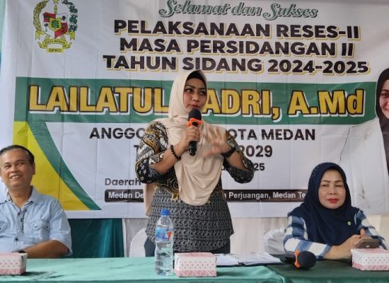 Reses II Anggota DPRD Medan Lailatul Badri Respon Cepat Keluhan Warga Medan Perjuangan