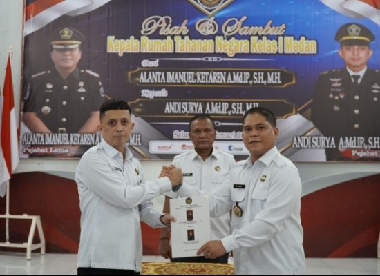 Sertijab dan Pisah Sambut Karutan Kelas I Medan