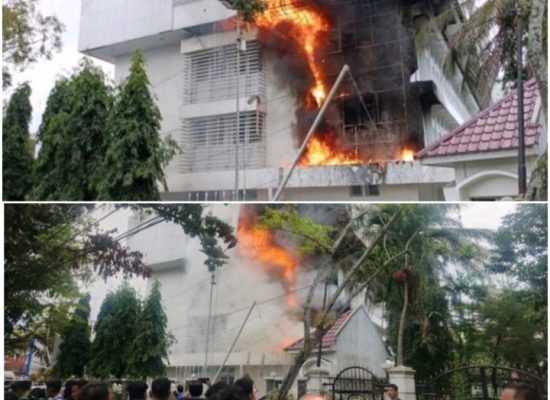 Kebakaran di Kantor Dinas Pendidikan Sumut