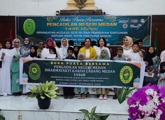 PN Medan Bersama DYK Cabang Medan Gelar Santunan Anak Yatim Serta Fakir Dalam Peringatan Nuzulul Quran