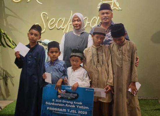 Melalui Program TJSL 2025, Pelindo Regional 1 Belawan Berikan Santunan Anak Yatim