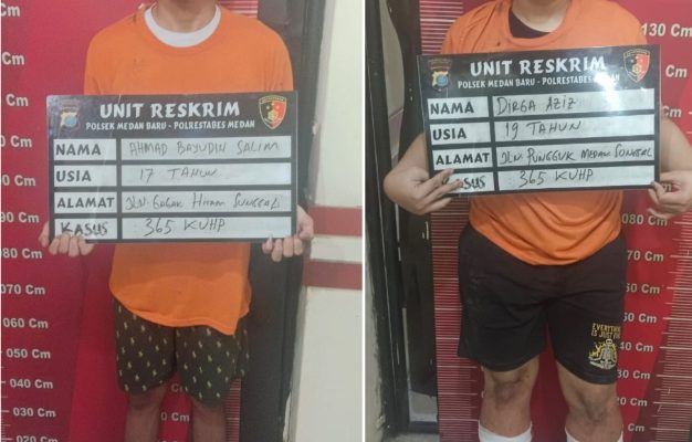 Resrkim Polsek Medan Baru Tembak Kawanan Begal