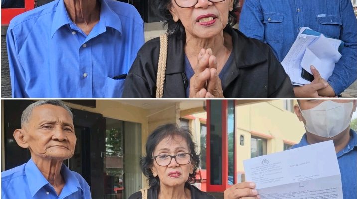 Sambangi Polda Sumut, Pasangan Lansia asal Asahan Beharap kepada Presiden Prabowo