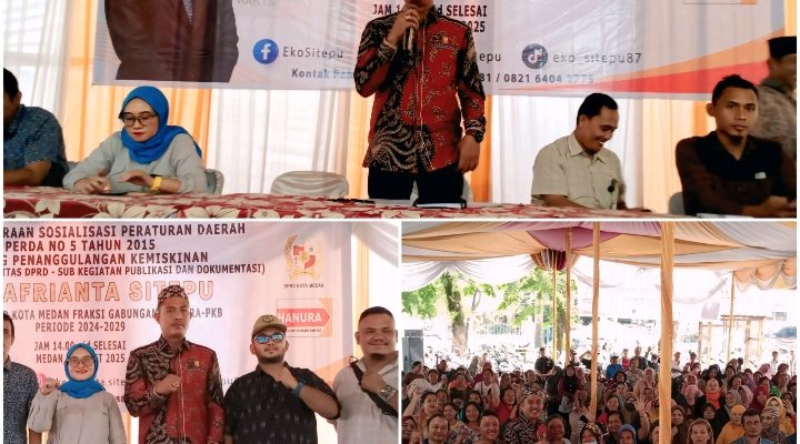 Komitmen Mengentaskan Kemiskinan, Anggota DPRD Kota Medan Eko Afrianta Sitepu Gelar Sosper