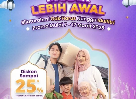 Mudik Lebih Awal, KAI Sumut Hadirkan Promo Diskon Tiket hingga 25% untuk Perjalanan 7-17 Maret 2025
