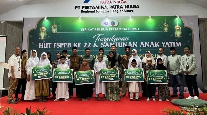 Serikat Pekerja Pertamina Selenggarakan Santunan Anak Yatim Dalam Rangka HUT Ke-22 FSPPB